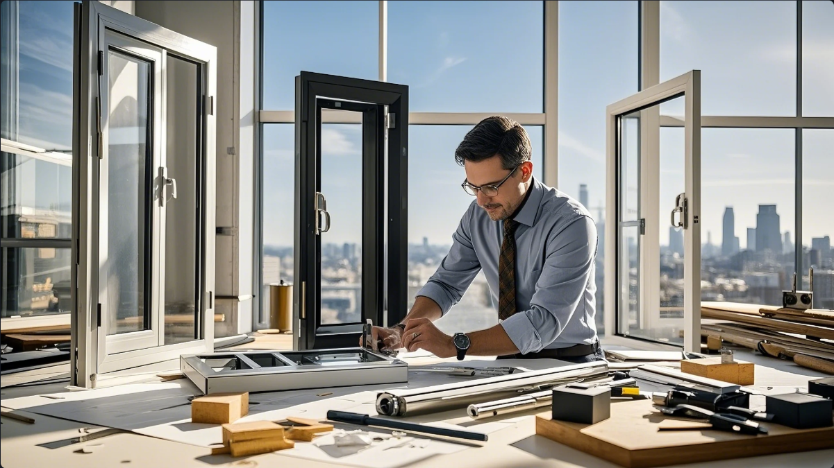 The dedicated team behind BYLROS, specializing in aluminum and glass manufacturing. Aluminum windows