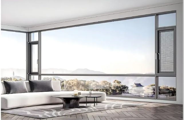 BYLROS high-performance aluminum windows installed in a contemporary building