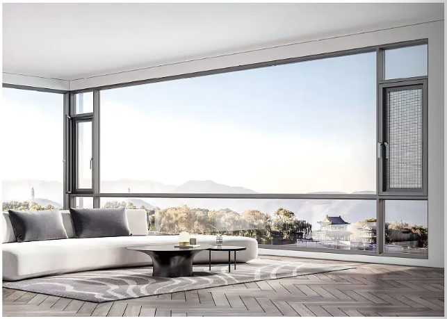 BYLROS high-performance aluminum windows installed in a contemporary building